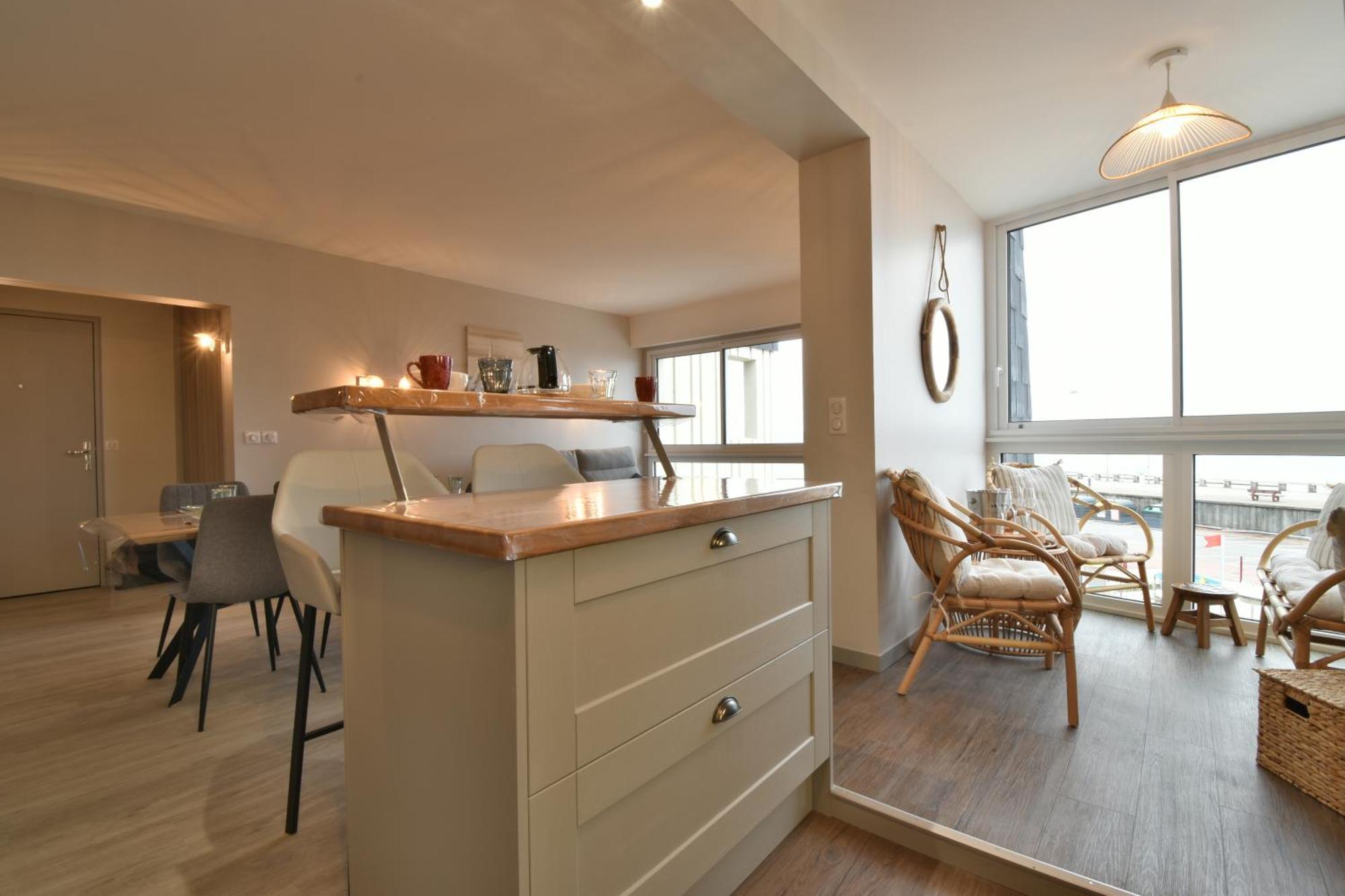 Appartement Renove Avec Vue Sur Mer A Fecamp ! Exteriér fotografie